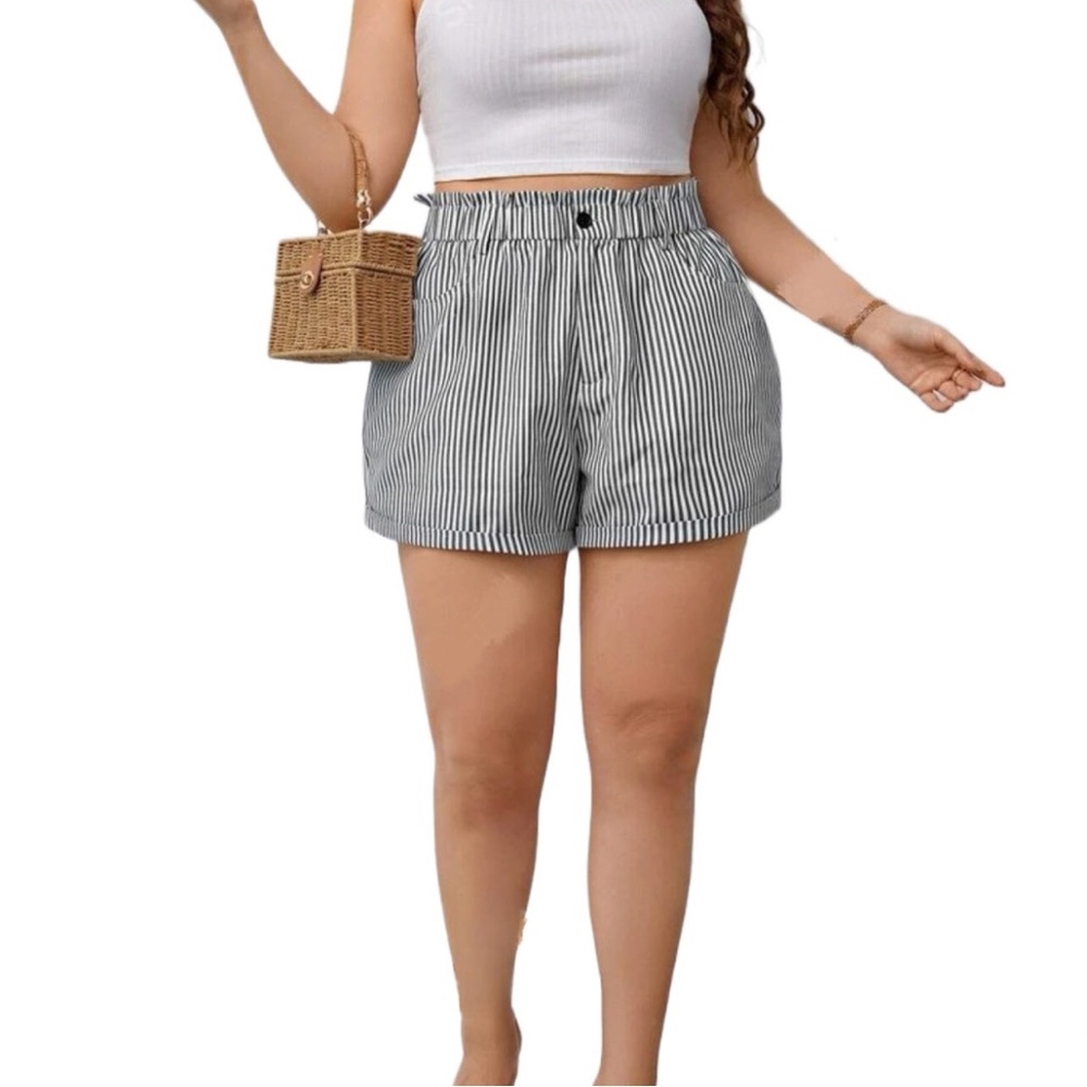 🦓 PLUS Stripe Shorts 🦓 - Picture 3 of 4